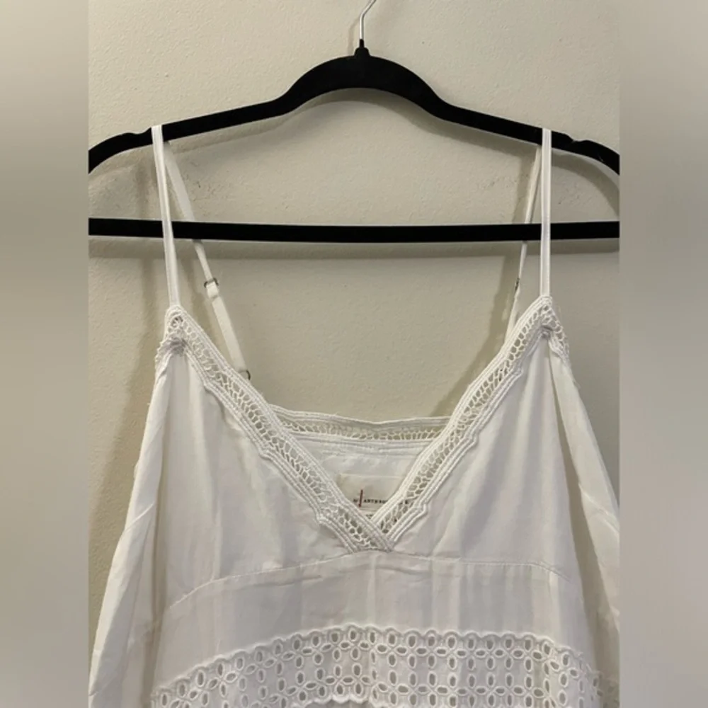 NWT Anthropologie V-Neck Lace Midi Dress in Black and White - XS - Picture 4 of 16